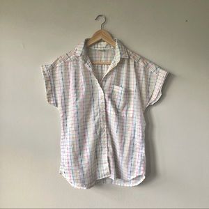 Colorful Button Down Tee